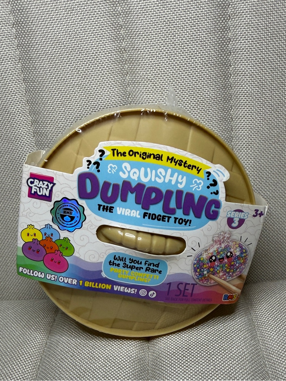 Crazy Fun RMS Squishy Dumpling Viral Fidget Toy